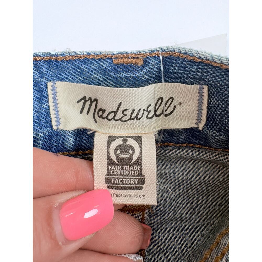 Madewell The Low-Rise Boyfriend Denim Shorts NWT 30 Frayed Coastal Minimalist - Picture 5 of 14